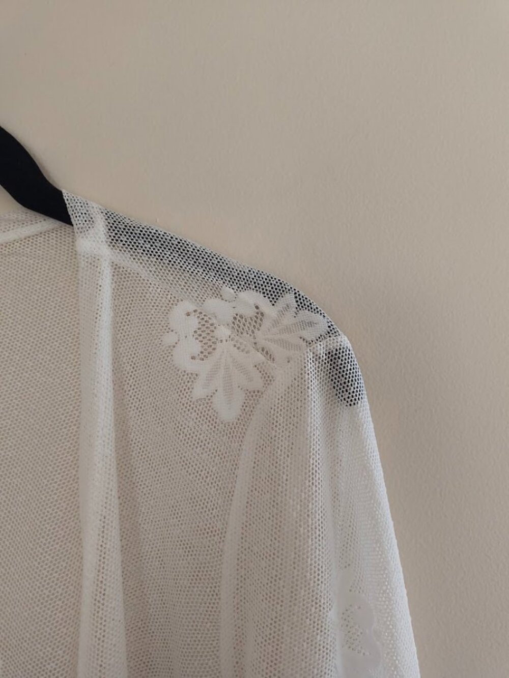 Paper + Tee Boho White Lace Duster